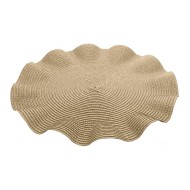 Lugar Americano 38cm De Polipropileno Babado Dourado 